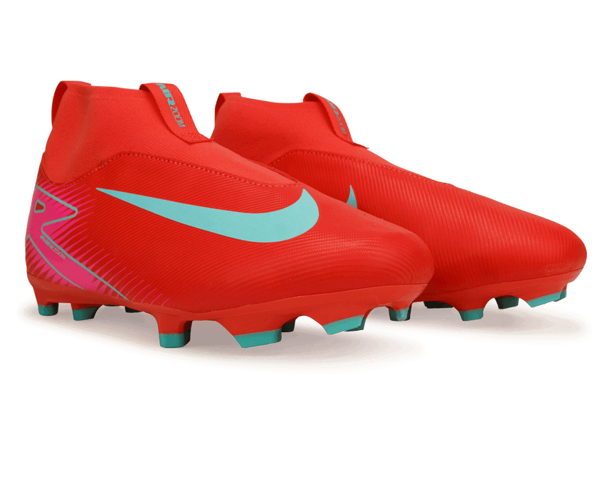 Nike Kids Zoom Mercurial Superfly 10 Academy FG/MG Ember Glow/Aurora Green Together