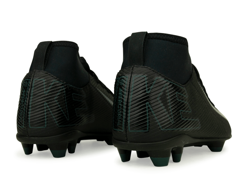 Nike Kids Zoom Mercurial Superfly 10 Club FG/MG Black/Deep Jungle Rear