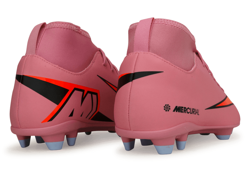 Nike Kids Mercurial Superfly 10 Club FG/MG Magic Flamingo/Black Rear