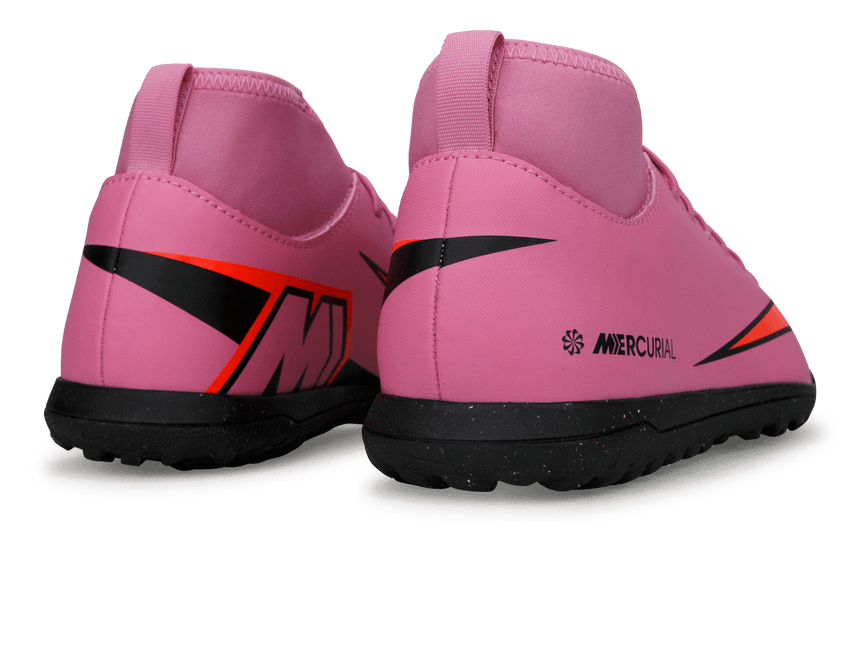 Nike Kids Zoom Mercurial Superfly 10 Club TF Magic Flamingo/Black Back