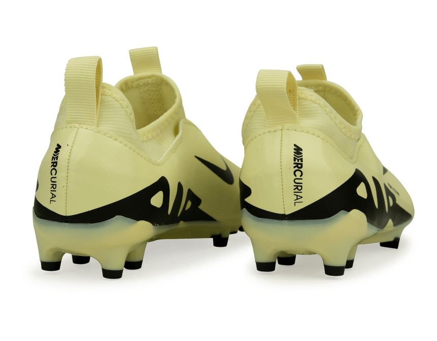 Nike Kids Zoom Mercurial Vapor 15 Academy FG/MG Lemonade/Black Rear
