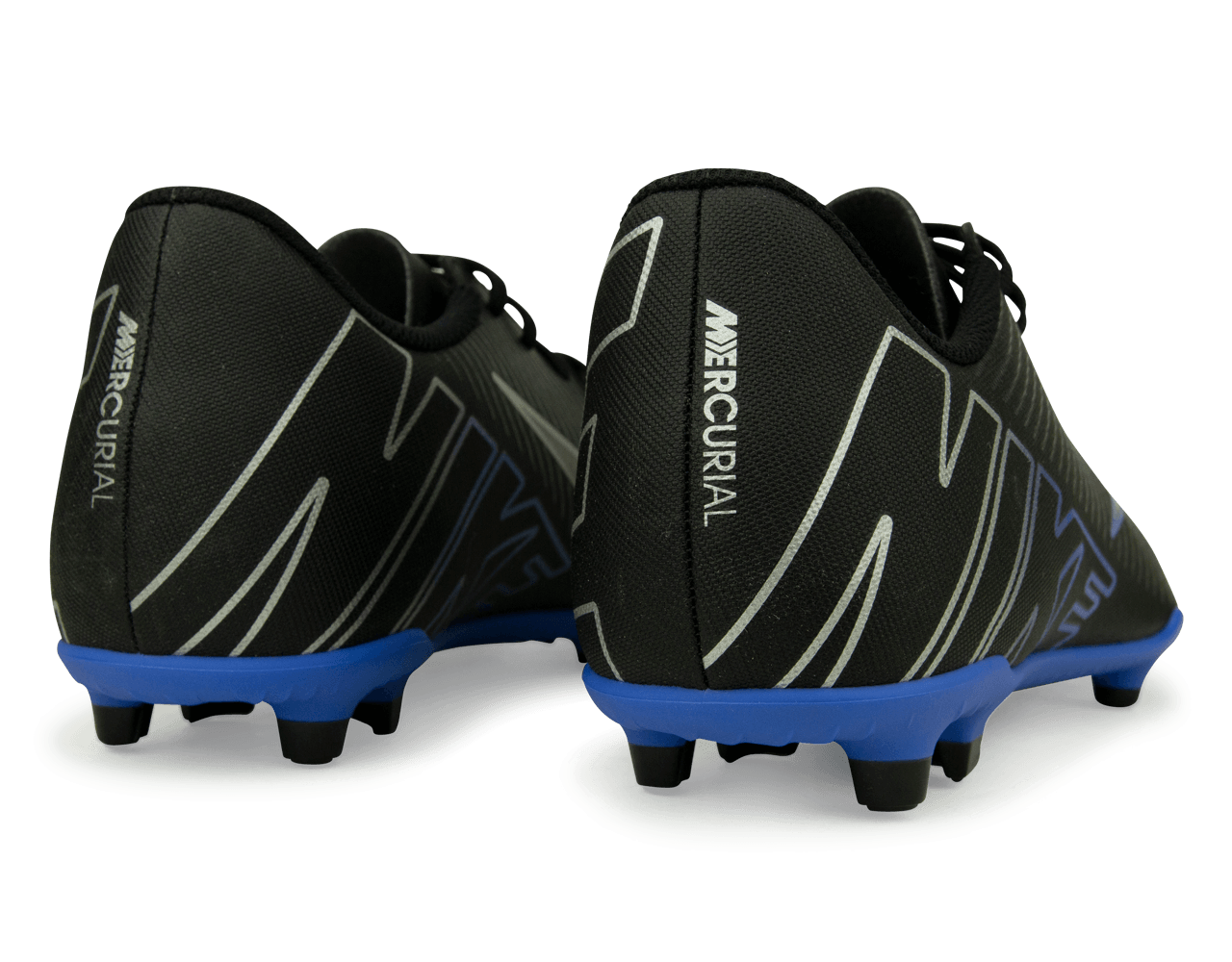 Nike Kids Zoom Mercurial Vapor 15 Club FG/MG Black/Blue Rear