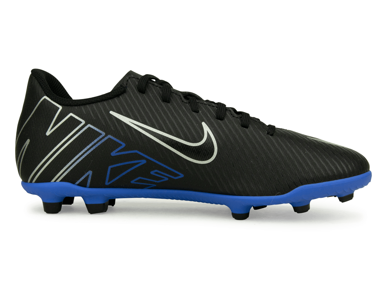 Nike Kids Zoom Mercurial Vapor 15 Club FG/MG Black/Blue Side
