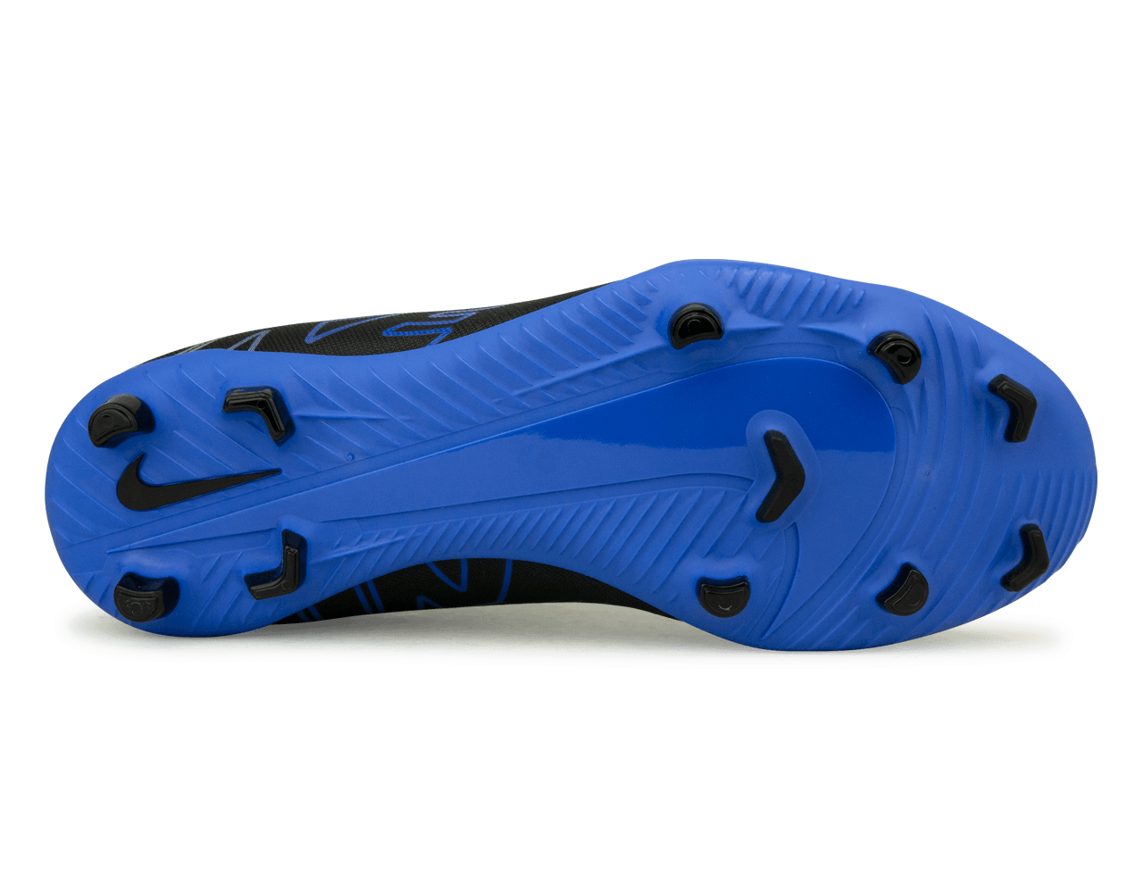 Nike Kids Zoom Mercurial Vapor 15 Club FG/MG Black/Blue Sole