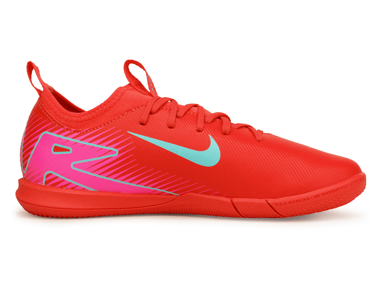 Nike Kids Zoom Mercurial Vapor 16 Academy IC Ember Glow/Aurora Green Side