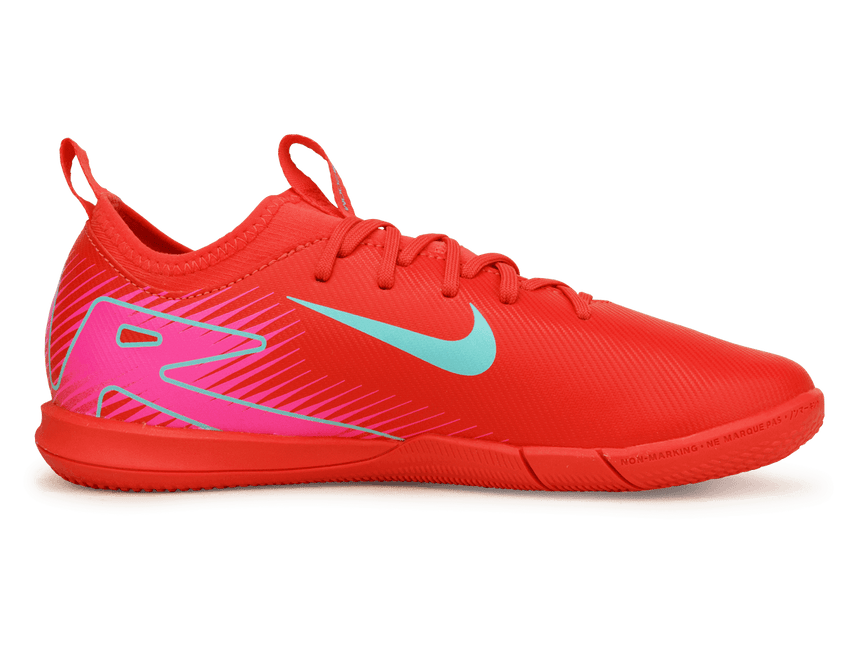 Nike Kids Zoom Mercurial Vapor 16 Academy IC Ember Glow/Aurora Green Side