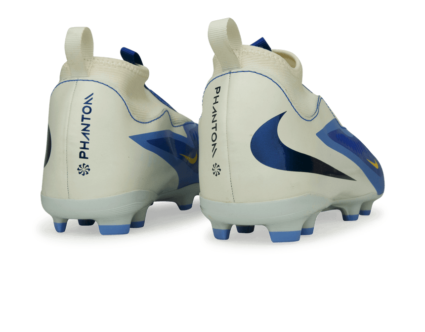 Nike Kids Phantom 6 High Academy FG LV8 Racer Blue/Dark Obsidian Back