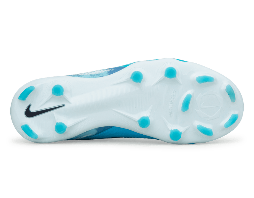 Nike Kids Phantom 6 Low Pro Erling Haaland FG/MG White/Blue Bottom