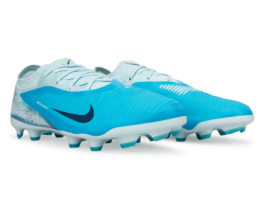 Nike Kids Phantom 6 Low Pro Erling Haaland FG/MG White/Blue Pair