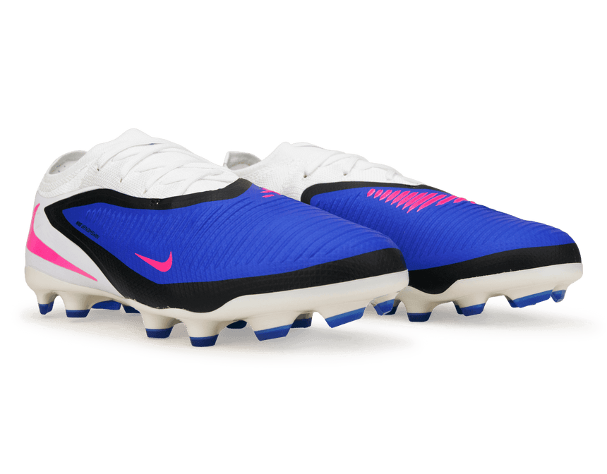 Nike Kids Phantom 6 Low Pro FG/MG Racer Blue/Pink Blast Together