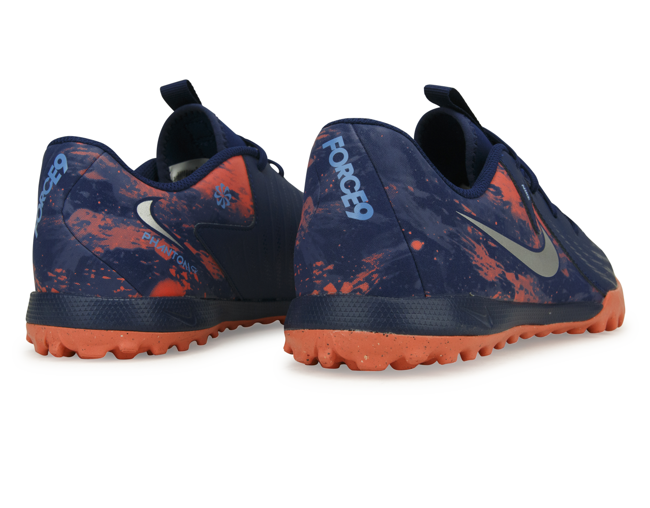 Nike Kids Phantom GX II Academy II TF Erling Haaland Blue Void/Chrome Rear