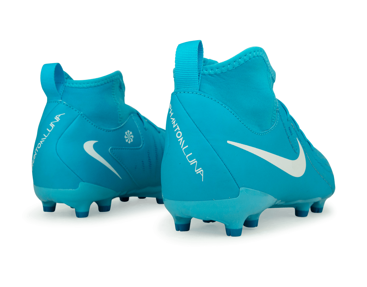 Nike Kids Phantom Luna II Academy FG/MG Blue Fury/White Rear