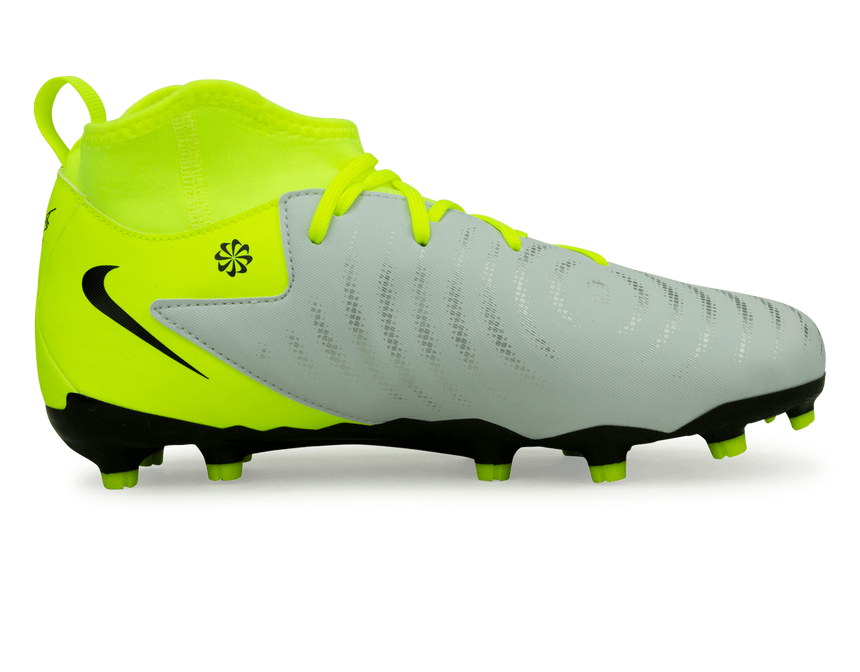 Nike Kids Phantom Luna II Academy FG/MG Silver/Black/Volt Side