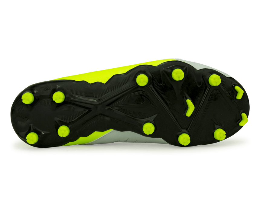 Nike Kids Phantom Luna II Academy FG/MG Silver/Black/Volt Sole