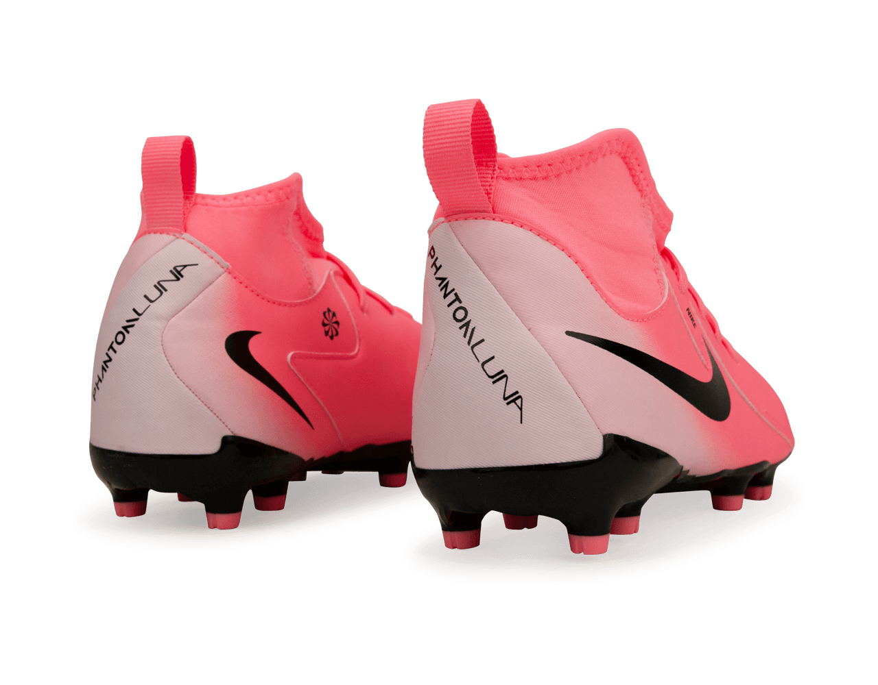 Nike Kids Phantom Luna II Academy FG/MG Sunset Pulse/Black Rear