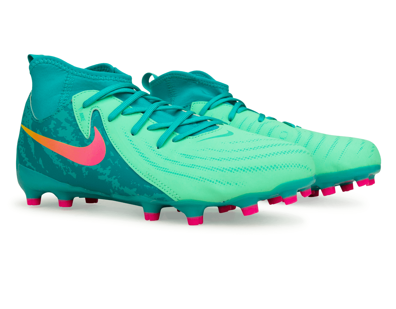 Nike Kids Phantom Luna II Academy LV8 FG/MG Green Glow/Black Together