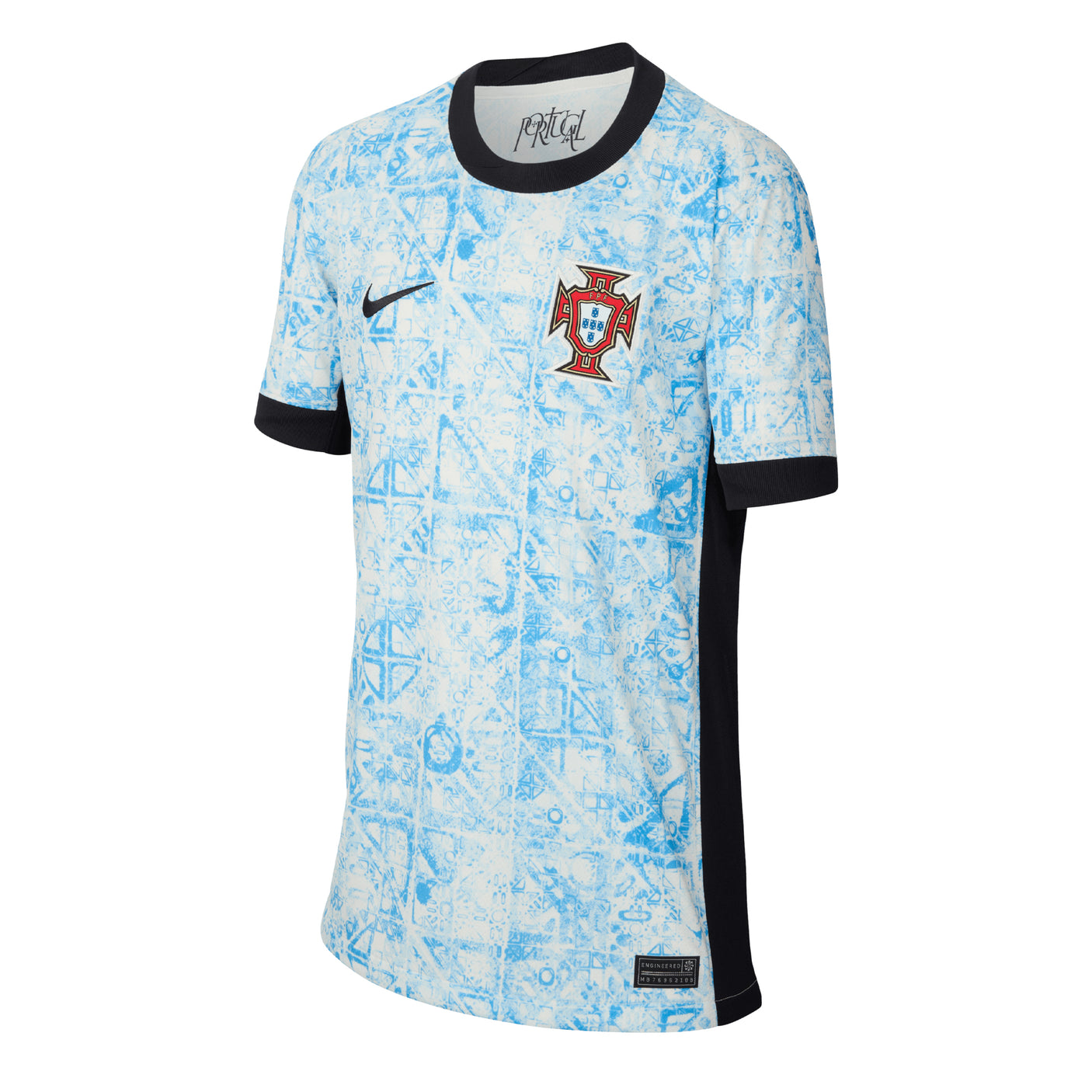 Nike Kids Portugal 2024/25 Away Jersey Sail/Blue Front