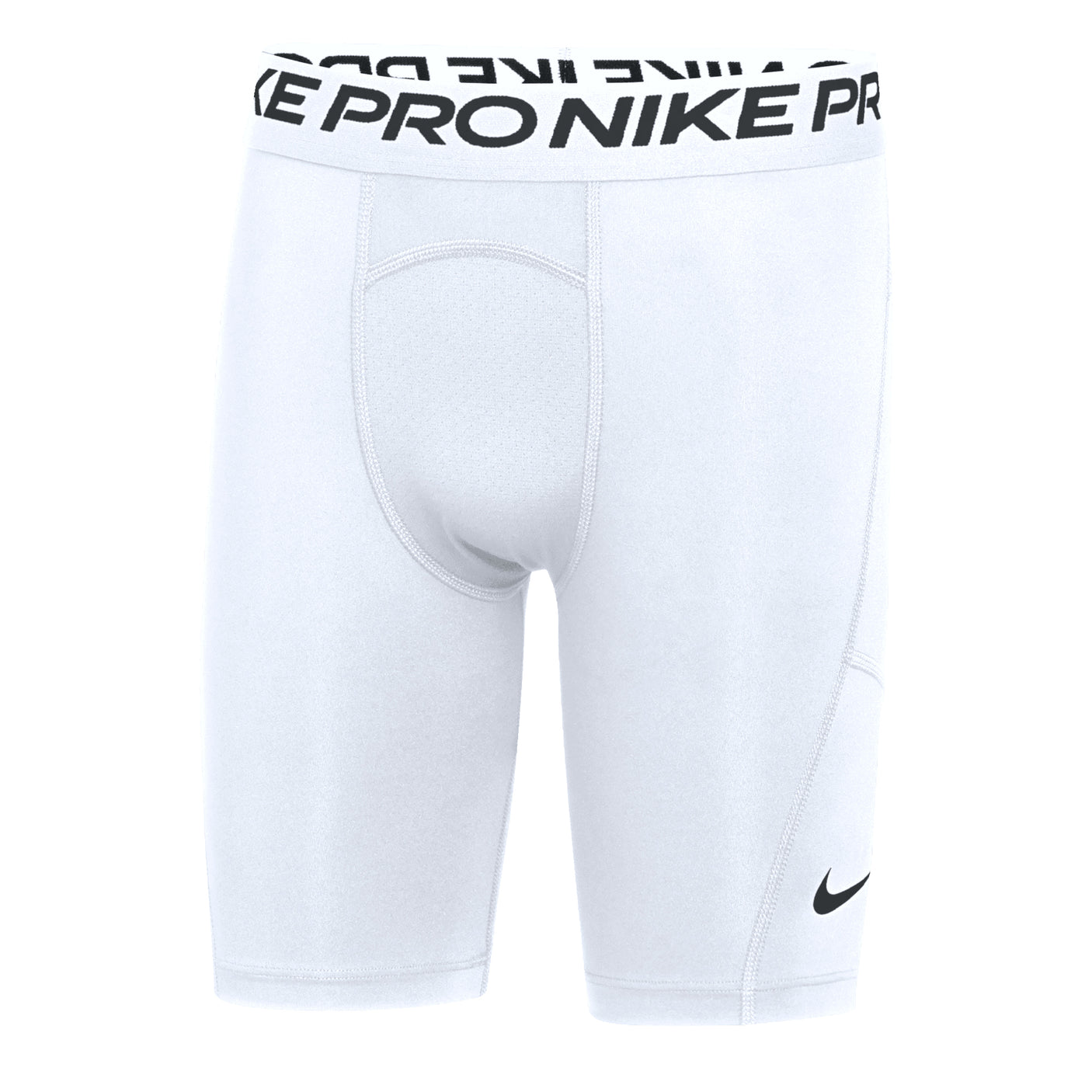 Nike Kids Pro Tight Shorts White Front