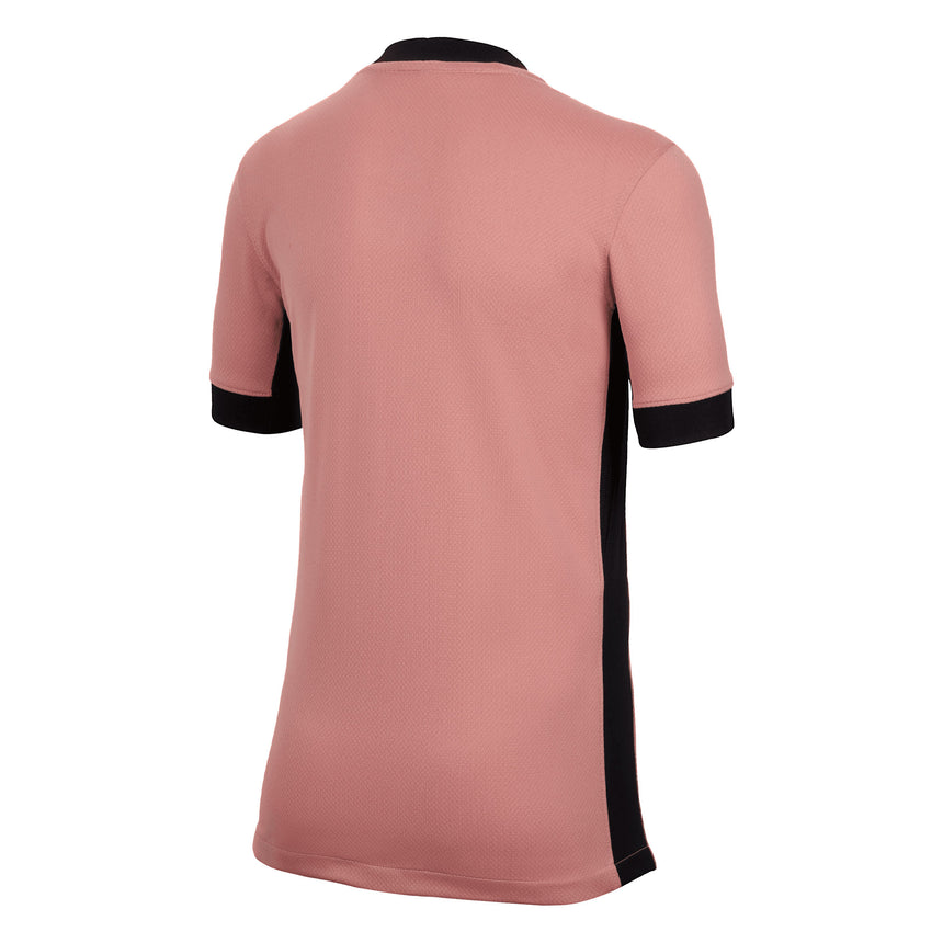 Nike Kids PSG 2024/25 Third Jersey Rust Pink/Black Back