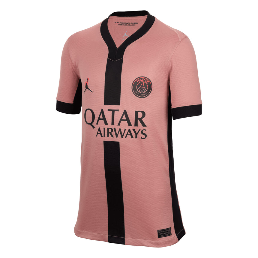 Nike Kids PSG 2024/25 Third Jersey Rust Pink/Black Front