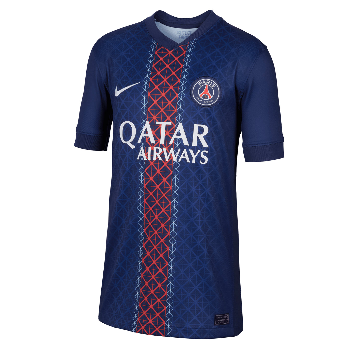 Nike Kids PSG 2025/26 Home Jersey Navy/Red Front