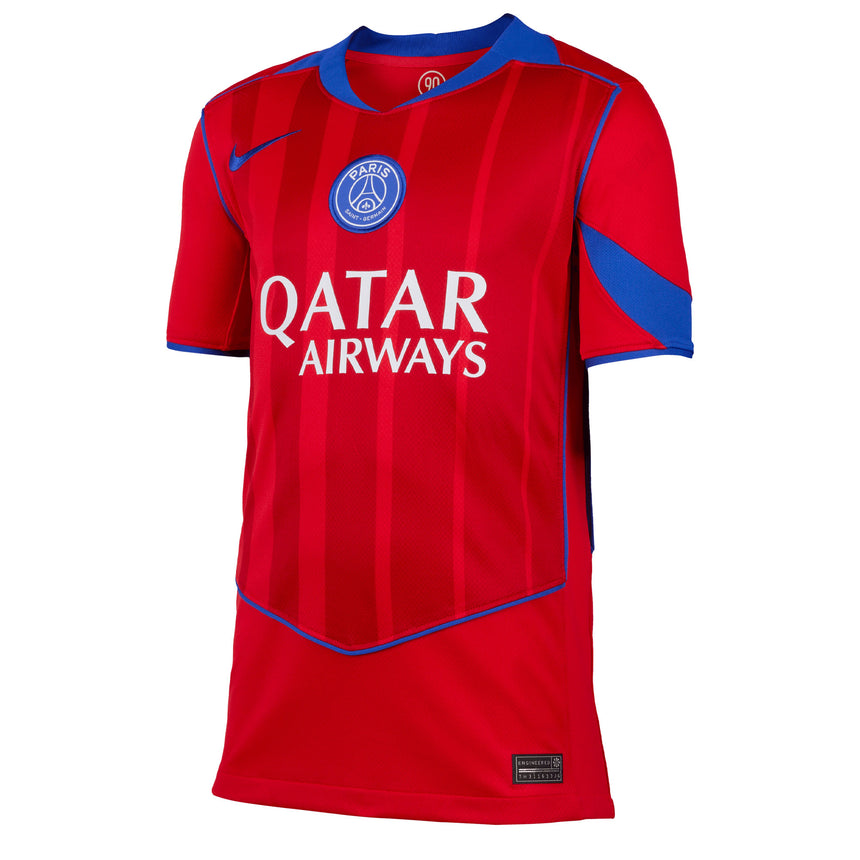 Nike Kids PSG 2025/26 Third Jersey Global Red/Hyper Royal Front