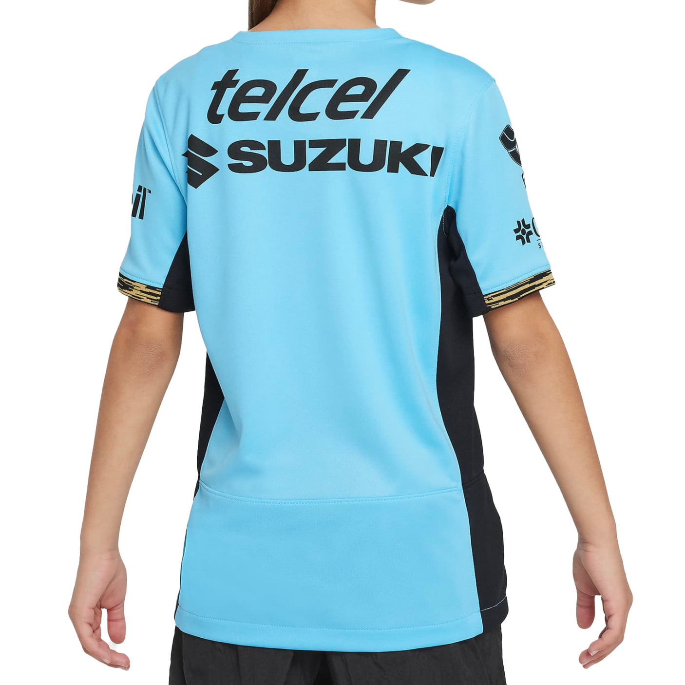 Nike Kids Pumas UNAM 2023/24 Third Jersey Blue/Black Back