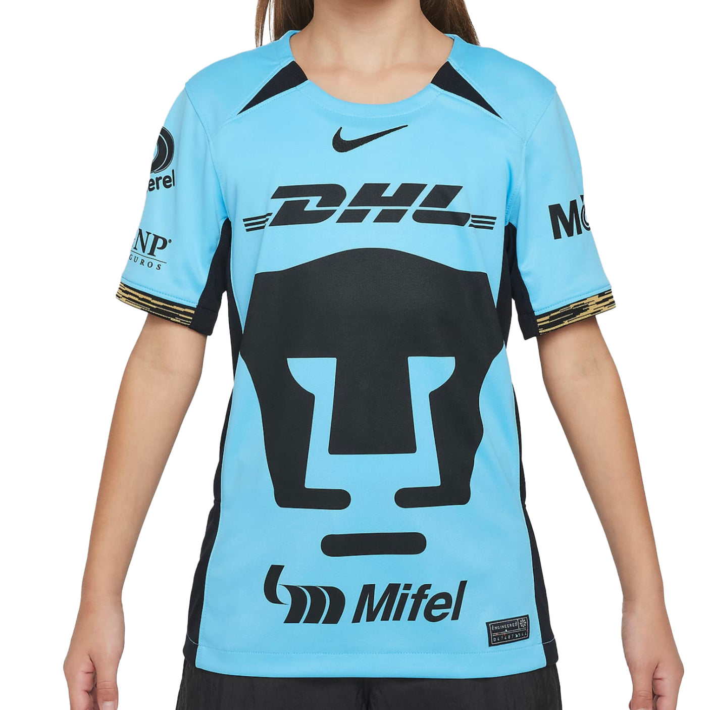 Nike Kids Pumas UNAM 2023/24 Third Jersey Blue/Black Front