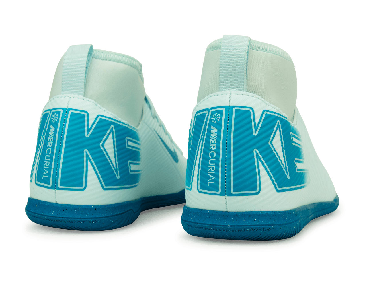 Nike Kids Zoom Mercurial Superfly 10 Club IC Glacier Blue/Blue Orbit Rear