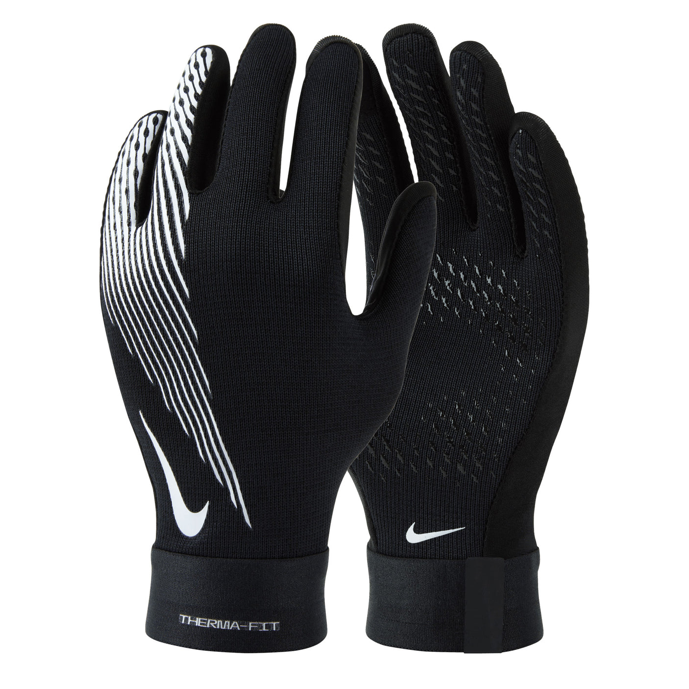 Nike Kids Therma-Fit Academy Field Player Gloves Black/White Both