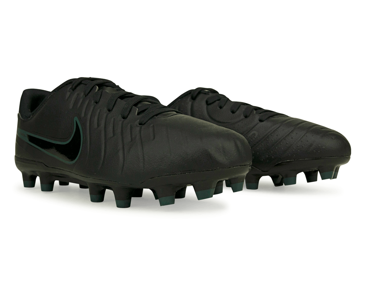 Nike Kids Tiempo Legend 10 Academy FG Black/Deep Jungle Together