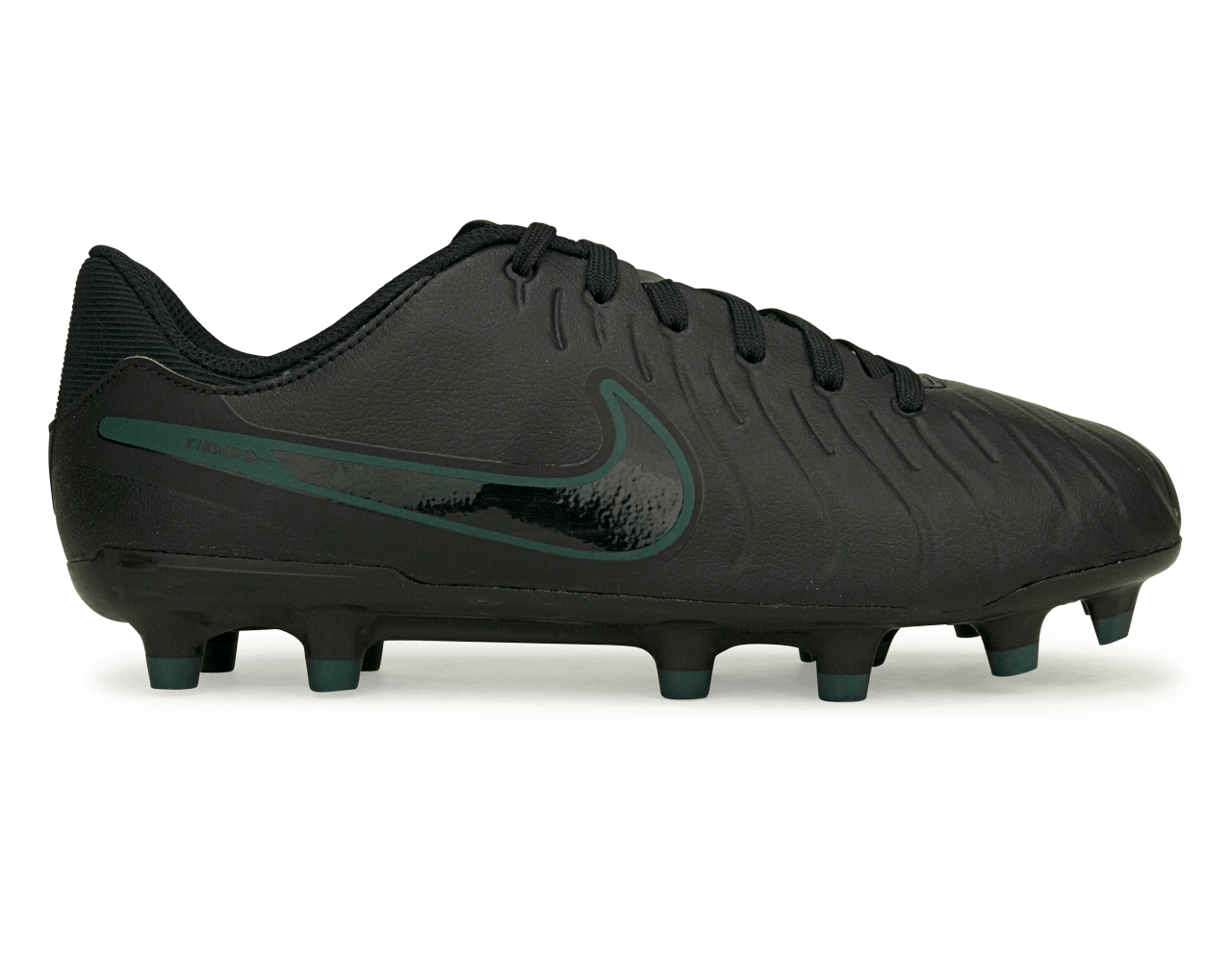 Nike Kids Tiempo Legend 10 Academy FG Black/Deep Jungle