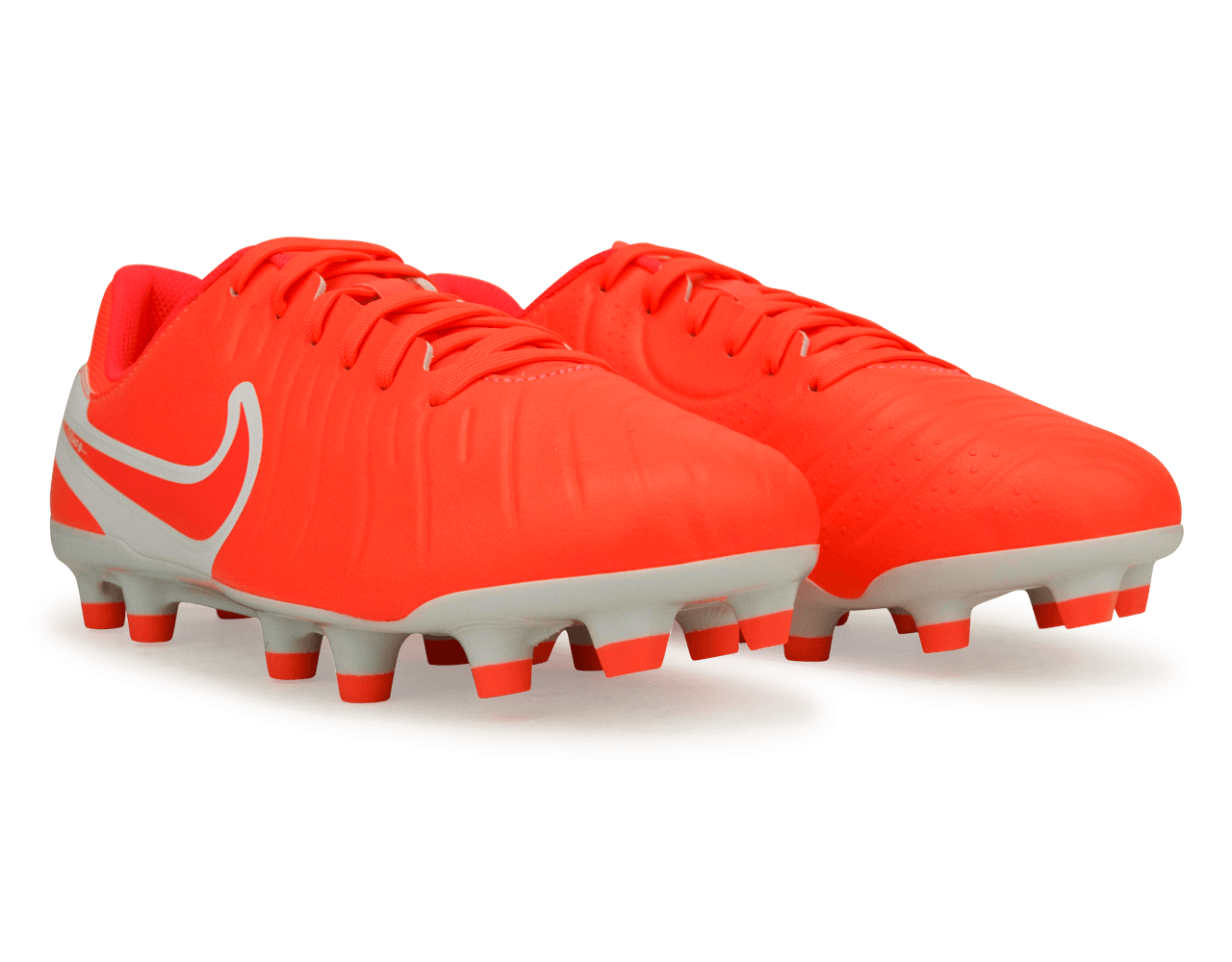 Nike Kids Tiempo Legend 10 Academy FG/MG HotLava/White Together