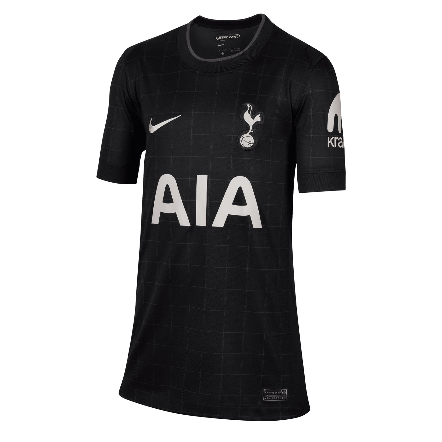 Nike Kids Tottenham Hotspur 2025/26 Away Jersey Black Front