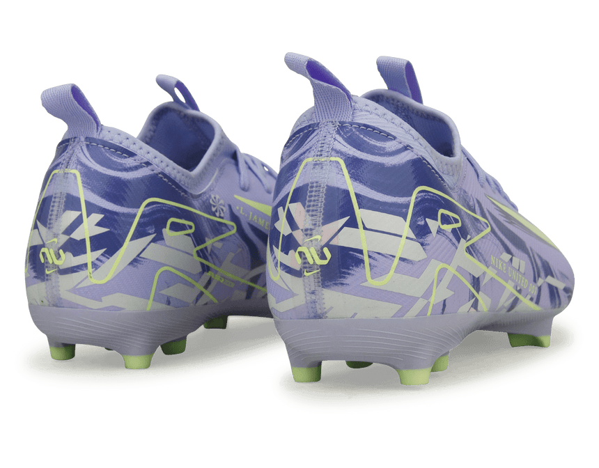 Nike Kids United Mercurial Vapor 16 Academy FG/MG Purple Agate/Barely Volt Rear