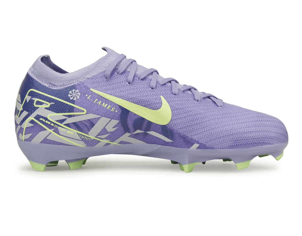 Nike Kids United Mercurial Vapor 16 Pro FG Purple Agate/Barely Volt Side