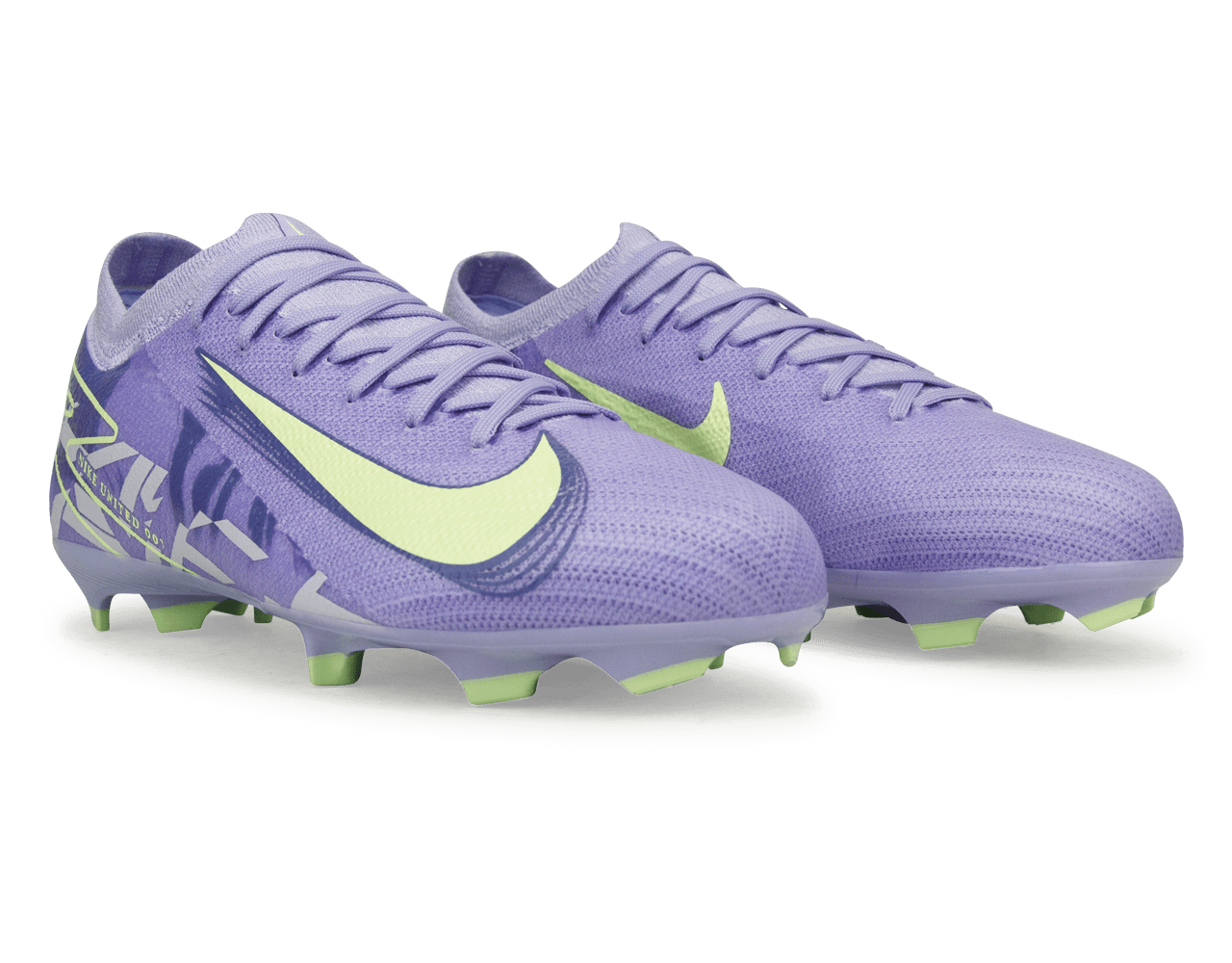 Nike Kids United Mercurial Vapor 16 Pro FG Purple Agate/Barely Volt Together