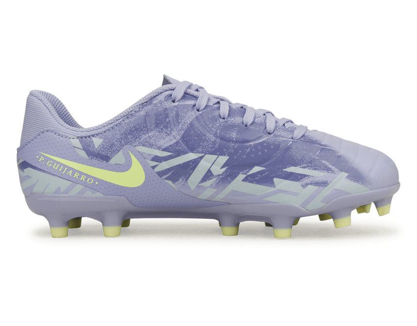 Nike Kids United Tiempo Legend 10 Academy FG/MG Purple Agate/Barely Volt Side