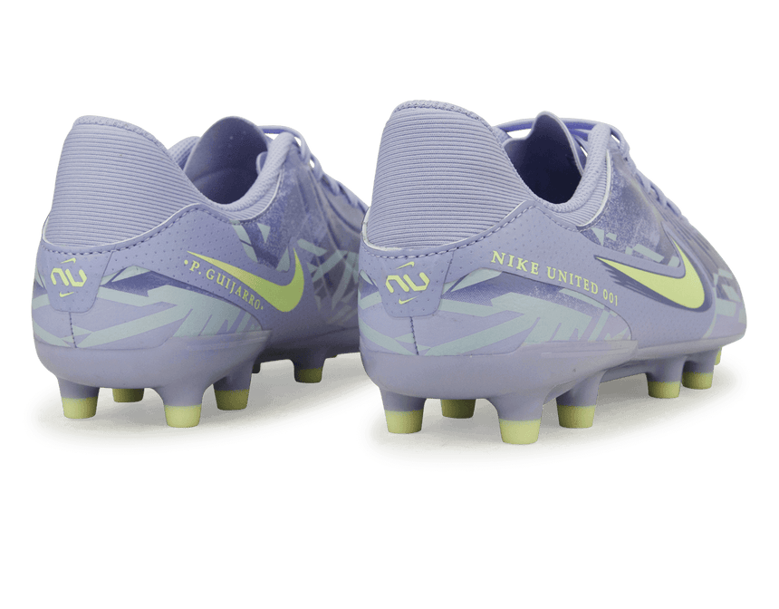Nike Kids United Tiempo Legend 10 Academy FG/MG Purple Agate/Barely Volt Rear