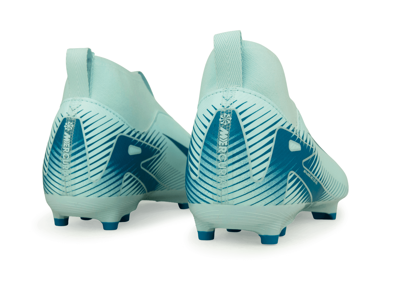 Nike Kid's Zoom Mercurial Superfly 10 Academy FG/MG Glacier Blue/Blue Orbit Rear