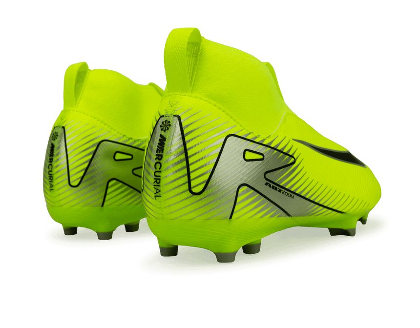 Nike Kids Zoom Mercurial Superfly 10 Academy FG/MG Volt/Black Rear