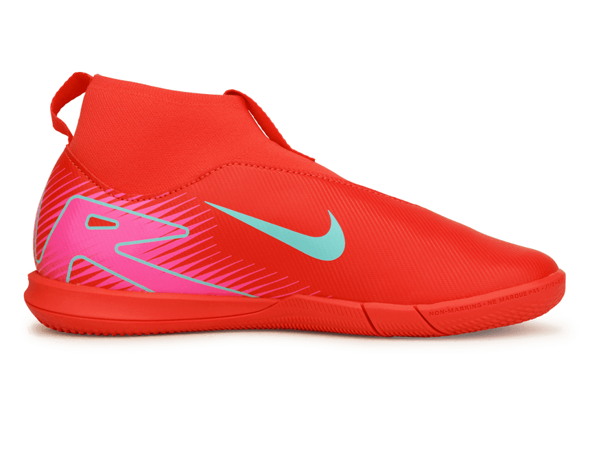 Nike Kids Zoom Mercurial Superfly 10 Academy IC Ember Glow/Aurora Green Side