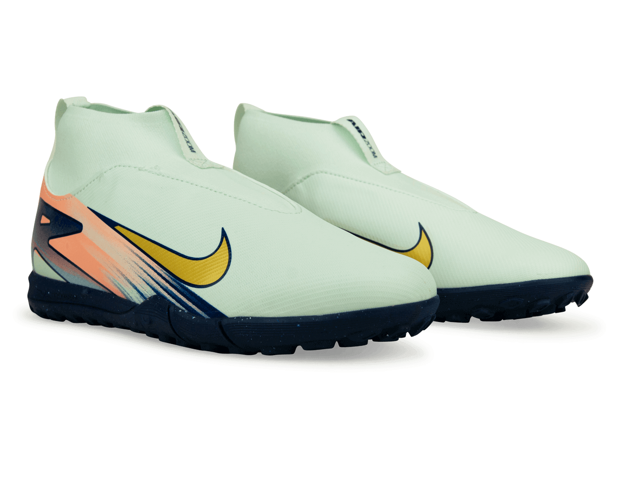 Nike Kids Zoom Mercurial Superfly 10 Academy MDS 009 TF Barely Green/Metallic Gold Together