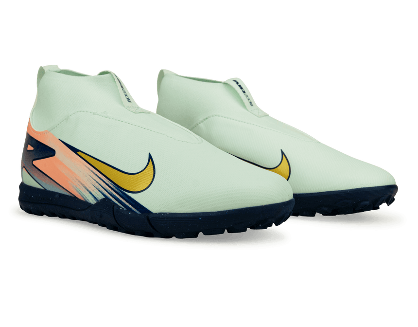 Nike Kids Zoom Mercurial Superfly 10 Academy MDS 009 TF Barely Green/Metallic Gold Together