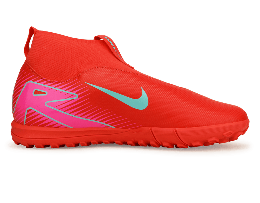Nike Kids Zoom Mercurial Superfly 10 Academy TF Ember Glow/Aurora Green Side