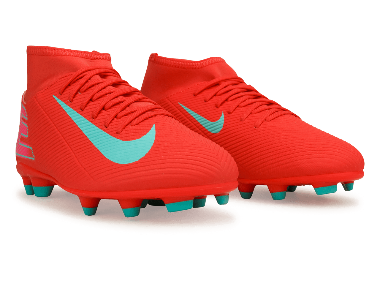 Nike Kids Zoom Mercurial Superfly 10 Club FG/MG Ember Glow/Aurora Green Together