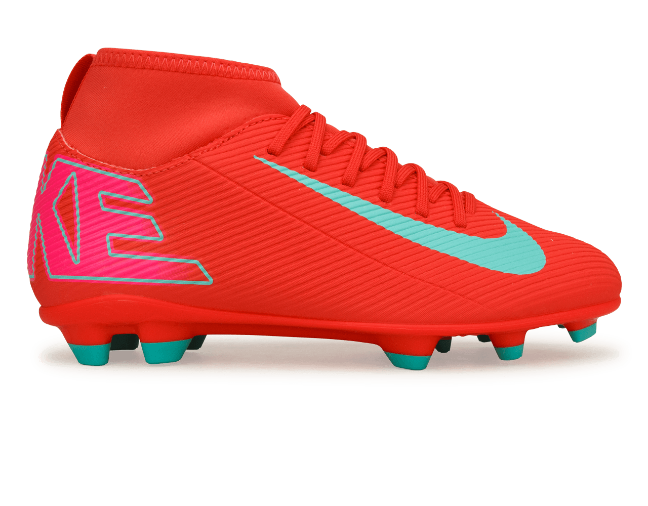 Nike Kids Zoom Mercurial Superfly 10 Club FG/MG Ember Glow/Aurora Green