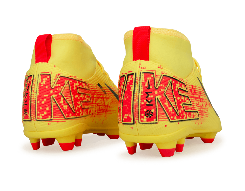 Nike Kids Zoom Mercurial Superfly 10 Club KM FG/MG Laser Orange/Armory Navy Rear