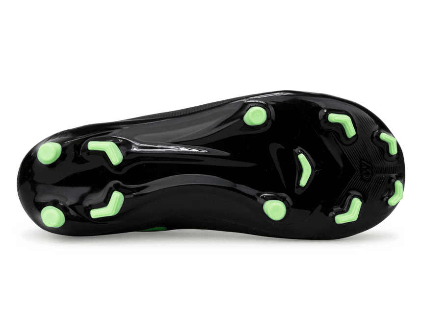 Nike Kids Zoom Mercurial Superfly 11 Academy FG/MG Black/Illusion Green Bottom