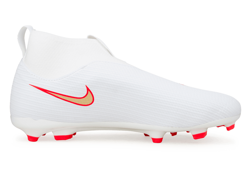 Nike Kids Zoom Mercurial Superfly 11 Academy FG/MG White/Bright Crimson Side